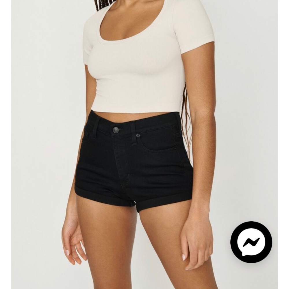 Garage black short shorts size 5